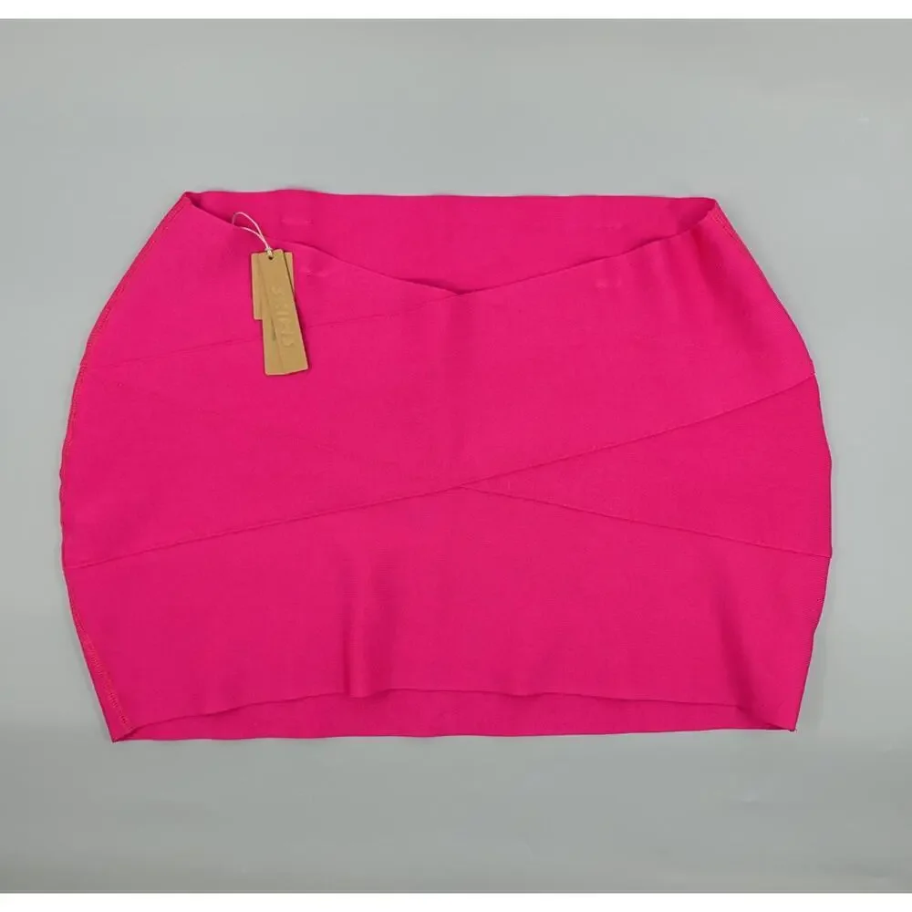 Skims Swim Skirt 3X Magenta‎ Mini Shape Swimsuit Coverup Beach Eye Catching